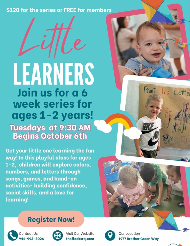 Teal and Yellow Modern Childcare Services Flyer (1)